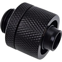 Alphacool Eiszapfen 16/10mm Compression fitting, Connexion Noir, Laiton, Noir, 22 mm, 22 mm, 27 mm, 100 g