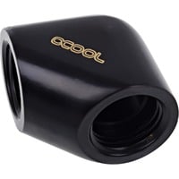 Alphacool Eiszapfen L-connecteur Noir, Noir, 1/4", 90°, Femelle, 25 mm, 18 mm