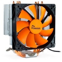 Inter-Tech Argus SU-260 Processeur Refroidisseur 12 cm Noir, Orange Refroidisseur CPU Refroidisseur, 12 cm, 600 tr/min, 1400 tr/min, 26 dB, 59,47 m³/h