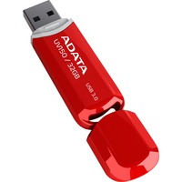 ADATA 32GB DashDrive UV150 lecteur USB flash 32 Go USB Type-A 3.2 Gen 1 (3.1 Gen 1) Rouge, Clé USB Rouge, 32 Go, USB Type-A, 3.2 Gen 1 (3.1 Gen 1), Casquette, 9 g, Rouge