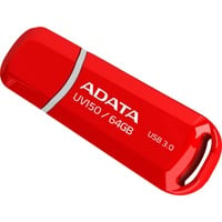 ADATA 64GB DashDrive UV150 lecteur USB flash 64 Go USB Type-A 3.2 Gen 1 (3.1 Gen 1) Rouge, Clé USB Rouge, 64 Go, USB Type-A, 3.2 Gen 1 (3.1 Gen 1), Casquette, 9 g, Rouge
