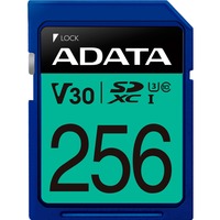 ADATA ASDX256GUI3V30S-R mémoire flash 256 Go SDXC UHS-I Classe 10, Carte mémoire 256 Go, SDXC, Classe 10, UHS-I, 100 Mo/s, 60 Mo/s