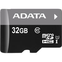 ADATA Premier microSDHC UHS-I U1 Class10 32GB 32 Go Classe 10, Carte mémoire 32 Go, MicroSDHC, Classe 10, 30 Mo/s, 10 Mo/s, Noir, Gris