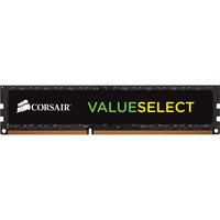 Corsair ValueSelect ValueSelect 16 GB, DDR4, 2666 MHz module de mémoire 16 Go 1 x 16 Go, Mémoire vive DDR4, 2666 MHz, 16 Go, 1 x 16 Go, DDR4, 2666 MHz, 288-pin DIMM, Noir
