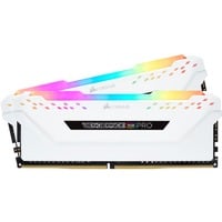 Corsair Vengeance RGB PRO 16 Go DDR4-3000 (2x 8 Go) mémoire vive Blanc, CMW16GX4M2C3000C15W, XMP 2.0