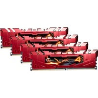 G.Skill 32 Go DDR4-2666 Kit, Mémoire vive Rouge, F4-2666C15Q-32GRR, Ripjaws 4, XMP