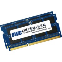 OWC OWC1333DDR3S08S module de mémoire 8 Go 2 x 4 Go DDR3 1333 MHz, Mémoire vive 8 Go, 2 x 4 Go, DDR3, 1333 MHz, 204-pin SO-DIMM