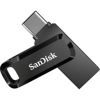 SanDisk Ultra Dual Drive Go lecteur USB flash 64 Go USB Type-A / USB Type-C 3.2 Gen 1 (3.1 Gen 1) Noir, Clé USB Noir, 64 Go, USB Type-A / USB Type-C, 3.2 Gen 1 (3.1 Gen 1), 150 Mo/s, Pivotant, Noir