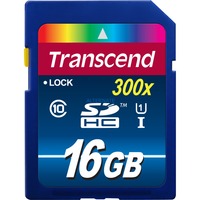 Transcend 16GB SDHC Class 10 UHS-I 16 Go NAND Classe 10, Carte mémoire Bleu, 16 Go, SDHC, Classe 10, NAND, 90 Mo/s, Class 1 (U1)