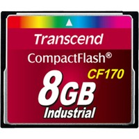 Transcend CF170 8 Go CompactFlash MLC, Carte mémoire 8 Go, CompactFlash, MLC, 90 Mo/s, 60 Mo/s, Résistant à la chaleur, Résistant aux chocs