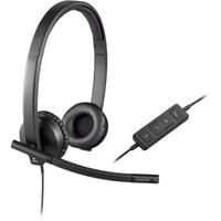 Logitech USB Stereo Headset H570e, Casque/Écouteur Noir