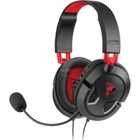 Turtle Beach Recon 50PC Casque Gaming w/ 3.5mm Connexion pour PC, PS5, PS4, PS4 Pro, Xbox Series X, Xbox Series S et Xbox One et Appareils Mobiles avec prise 3,5 mm  over-ear Noir, PS5, PS4, PS4 Pro, Xbox Series X, Xbox Series S et Xbox One et Appareils Mobiles avec prise 3,5 mm, Avec fil, Gaming, 20 - 20000 Hz, 530,7 g, Casque, Noir, Rouge