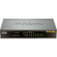 D-Link DES-1008PA, Switch Anthracite, Non-géré, Fast Ethernet (10/100), Connexion Ethernet, supportant l'alimentation via ce port (PoE)
