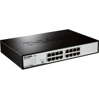 D-Link DGS-1016D, Switch Noir, Non-géré, Full duplex, Grille de montage