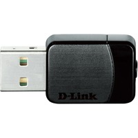 D-Link DWA-171, Adaptateur WLAN Noir, Sans fil, USB, WLAN, Wi-Fi 5 (802.11ac), 433 Mbit/s, Noir