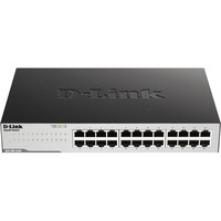 D-Link GO-SW-24G, Switch Noir, Non-géré, L2, Gigabit Ethernet (10/100/1000), Full duplex, Grille de montage, 1U