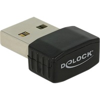 DeLOCK 12461 carte réseau WLAN 433 Mbit/s, Adaptateur WLAN Noir, Sans fil, USB, WLAN, Wi-Fi 5 (802.11ac), 433 Mbit/s, Noir
