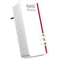 FRITZ! FRITZ!Powerline 1260 Powerline 1260, 1200 Mbit/s, IEEE 802.11a, IEEE 802.11b, IEEE 802.11g, IEEE 802.11h, IEEE 802.11i, Type F, Gigabit Ethernet, 10,100,1000 Mbit/s, 10BASE-T, 100BASE-T, 1000BASE-T