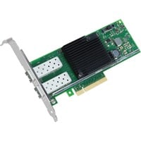 Intel® X710DA2BLK carte réseau Interne Fibre 10000 Mbit/s Interne, Avec fil, PCI Express, Fibre, 10000 Mbit/s, Noir, Vert, Acier inoxydable, En vrac