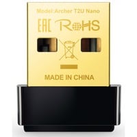 TP-Link Adaptateur USB sans fil Archer T2U Nano AC600 Nano, Adaptateur WLAN Noir