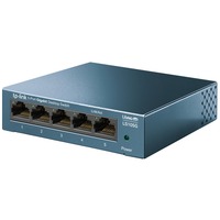 TP-Link LS105G Non-géré Gigabit Ethernet (10/100/1000) Bleu, Switch Bleu, Non-géré, Gigabit Ethernet (10/100/1000), Montage mural
