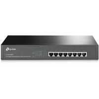 TP-Link Switch Gigabit de bureau/montage en rack à 8 ports avec 8 ports PoE+ TL-SG1008MP Non-géré, Gigabit Ethernet (10/100/1000), Full duplex, Connexion Ethernet, supportant l'alimentation via ce port (PoE), Grille de montage, 1U