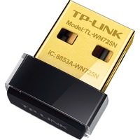 TP-Link TL-WN725N WLAN 150 Mbit/s, Adaptateur WLAN Noir, Vente au détail