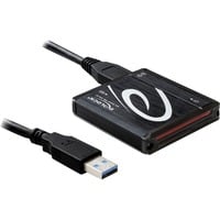 DeLOCK USB 3.0 Card Reader All in 1 lecteur de carte mémoire USB 3.2 Gen 1 (3.1 Gen 1) Noir Noir, CF, Clé USB (MS), microSDHC, MMC, MS Duo, MS PRO, MS PRO Duo, SD, SDHC, SDXC, xD, Noir, Windows XP, Vista, 7 Mac OS 10.5, 10.6, Linux ex Kernel 2.6, USB 3.2 Gen 1 (3.1 Gen 1), Boîte, USB, Vente au détail