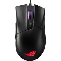 ASUS ROG Gladius II Core souris Gaming Droitier USB Type-A Optique 6200 DPI Noir, Droitier, Optique, USB Type-A, 6200 DPI, Noir
