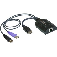 ATEN USB DisplayPort Virtual Media KVM Adapter with Smart Card, Adaptateur Noir
