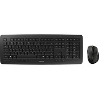 CHERRY DW 5100 clavier Souris incluse Universel RF sans fil Anglais américain Noir set de bureau Noir, Layout US (QWERTY), 100%, Taille réelle (100 %), Sans fil, RF sans fil, Noir, Souris incluse