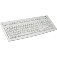 CHERRY G83-6104 clavier Universel USB QWERTY Anglais américain Gris Beige, Layout États-Unis, Taille réelle (100 %), Avec fil, USB, QWERTY, Gris