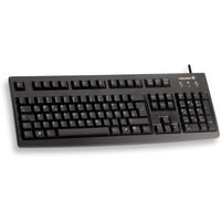 CHERRY G83-6104 clavier Universel USB QWERTY Anglais américain Noir Noir, Layout États-Unis, Taille réelle (100 %), Avec fil, USB, QWERTY, Noir