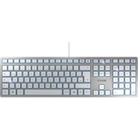 CHERRY KC 6000 Slim business clavier Argent, Layout FR (AZERTY), Technologie SX, 100%