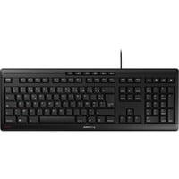 CHERRY STREAM KEYBOARD Clavier filaire, noir, USB, AZERTY - FR Noir, Layout FR, Technologie SX, noir, USB, AZERTY - FR, Taille réelle (100 %), USB, Clavier mécanique, AZERTY, Noir