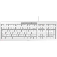 CHERRY STREAM clavier Bureau USB QWERTY Anglais américain Blanc Blanc, Layout US (QWERTY), Technologie SX, 100%, Taille réelle (100 %), Avec fil, USB, Clavier mécanique, QWERTY, Blanc