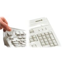 CHERRY WETEX pour G80-11900 105 touches (versions européennes), Film de protection Couvercle pour clavier, 0,25 mm, Transparent