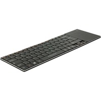 DeLOCK 12454 clavier pour tablette Noir Micro-USB Noir, Layout DE, Pavé tactile, Toutes marques, Noir, Aluminium, Sans fil, Micro-USB