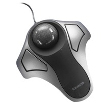 Kensington Trackball optique Orbit Argent/Noir, Ambidextre, Optique, Argent