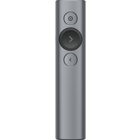Logitech Spotlight télécommande Bluetooth/RF Gris, Présentateur Bluetooth/RF, USB, 30 m, Gris