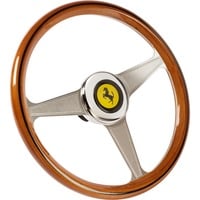 Thrustmaster Ferrari 250 GTO Wheel Add-On, Volant Marron/Argent, Helm, Bois, Gris, Métal, Boîte