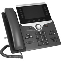 Cisco 8841 téléphone fixe Noir, Argent, Téléphone VoIP Noir, Téléphone IP, Noir, Argent, Combiné filaire, Sur bureau/mural, Numérique, 12,7 cm (5")