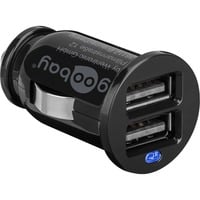 goobay KFZ DrawerAdapt USB Dual chargeur Noir, 2x USB-A, 2,1A