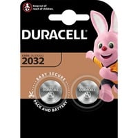 Duracell Piles bouton lithium CR2032 3V, Batterie Noir, 2 pièces