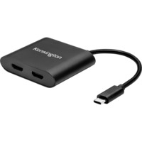 Kensington Adaptateur vidéo USB-C vers double HDMI 1.4 Noir, USB 3.2 Gen 1 (3.1 Gen 1) Type-C, HDMI, 3840 x 2160 pixels, Noir, 77,5 g, 1 pièce(s)