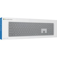 Microsoft Surface clavier Bluetooth Gris Argent/gris, Layout DE, Rubberdome, Taille réelle (100 %), Sans fil, Bluetooth, Gris