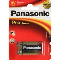 Panasonic 6LR61PPG Alcaline 9V pile non-rechargeable, Batterie Argent, Alcaline, 9 V, Rouge, Blanc, 25,2 mm, 16,3 mm, 47,5 mm