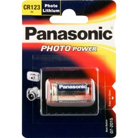 Panasonic CR-123APA/1B pile domestique Batterie à usage unique Lithium Argent, Batterie à usage unique, Lithium, 3 V, 1 pièce(s), Cylindrique