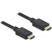 DeLOCK Câble HDMI High Speed Noir, 2 mètres, 8K 60Hz, 48 Gbps