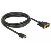 DeLOCK Câble bidirectionnel HDMI > DVI (24+1) Noir, 2 mètres